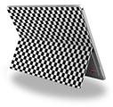 Decal Style Vinyl Skin for Microsoft Surface Pro 4 - Checkered Canvas Black and White -  (SURFACE NOT INCLUDED)