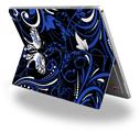Decal Style Vinyl Skin for Microsoft Surface Pro 4 - Twisted Garden Blue and White -  (SURFACE NOT INCLUDED)