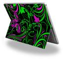 Decal Style Vinyl Skin for Microsoft Surface Pro 4 - Twisted Garden Green and Hot Pink -  (SURFACE NOT INCLUDED)