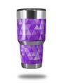 WraptorSkinz Skin Wrap compatible with RTIC 30oz ORIGINAL 2017 AND OLDER Tumblers Triangle Mosaic Purple (TUMBLER NOT INCLUDED)