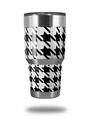 WraptorSkinz Skin Wrap compatible with RTIC 30oz ORIGINAL 2017 AND OLDER Tumblers Houndstooth Black (TUMBLER NOT INCLUDED)