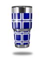 WraptorSkinz Skin Wrap compatible with RTIC 30oz ORIGINAL 2017 AND OLDER Tumblers Squared Royal Blue (TUMBLER NOT INCLUDED)