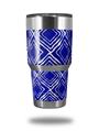 WraptorSkinz Skin Wrap compatible with RTIC 30oz ORIGINAL 2017 AND OLDER Tumblers Wavey Royal Blue (TUMBLER NOT INCLUDED)