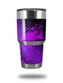 WraptorSkinz Skin Wrap compatible with RTIC 30oz ORIGINAL 2017 AND OLDER Tumblers Halftone Splatter Hot Pink Purple (TUMBLER NOT INCLUDED)