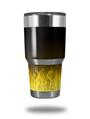 WraptorSkinz Skin Wrap compatible with RTIC 30oz ORIGINAL 2017 AND OLDER Tumblers Fire Yellow (TUMBLER NOT INCLUDED)