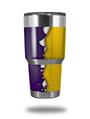 WraptorSkinz Skin Wrap compatible with RTIC 30oz ORIGINAL 2017 AND OLDER Tumblers Ripped Colors Purple Yellow (TUMBLER NOT INCLUDED)
