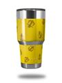 WraptorSkinz Skin Wrap compatible with RTIC 30oz ORIGINAL 2017 AND OLDER Tumblers Anchors Away Yellow (TUMBLER NOT INCLUDED)