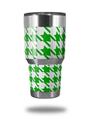 WraptorSkinz Skin Wrap compatible with RTIC 30oz ORIGINAL 2017 AND OLDER Tumblers Houndstooth Green (TUMBLER NOT INCLUDED)