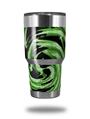 WraptorSkinz Skin Wrap compatible with RTIC 30oz ORIGINAL 2017 AND OLDER Tumblers Alecias Swirl 02 Green (TUMBLER NOT INCLUDED)