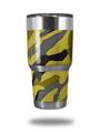WraptorSkinz Skin Wrap compatible with RTIC 30oz ORIGINAL 2017 AND OLDER Tumblers Camouflage Yellow (TUMBLER NOT INCLUDED)