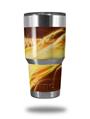 WraptorSkinz Skin Wrap compatible with RTIC 30oz ORIGINAL 2017 AND OLDER Tumblers Mystic Vortex Yellow (TUMBLER NOT INCLUDED)